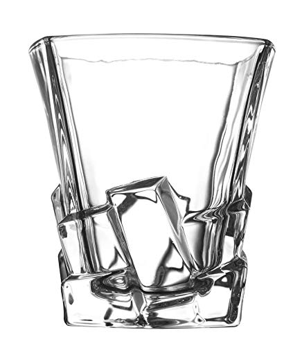 Crystal Whiskey Glasses Beverage Beer Wine Cups Lead Free Set of 4