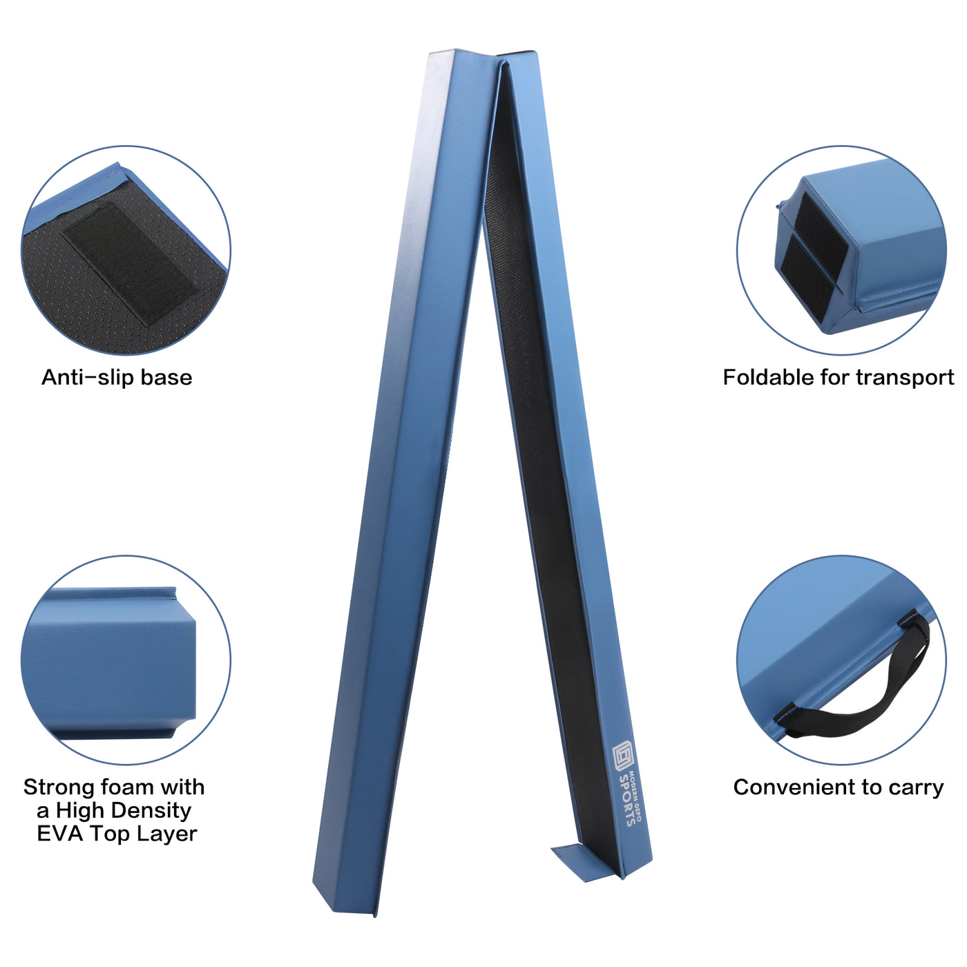 6 Ft / 8 Ft Folding Balance Beam Anti-slip Walking Beam for Kids | Balance Training Gymnastics Equipment for Practice, Physical Therapy and Professional Home Training