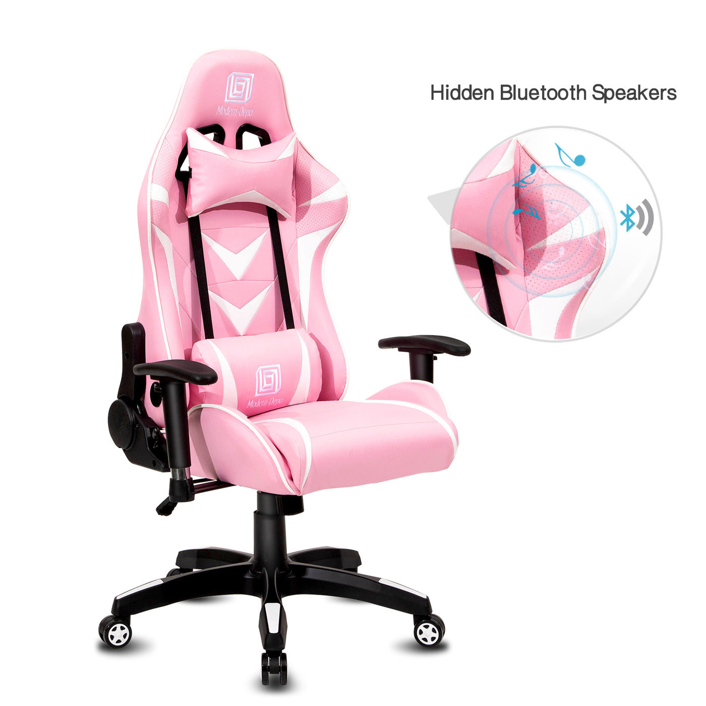 Computer Gaming Chair Bluetooth Speakers Ergonomic Office Chairs Swivel Recliner
