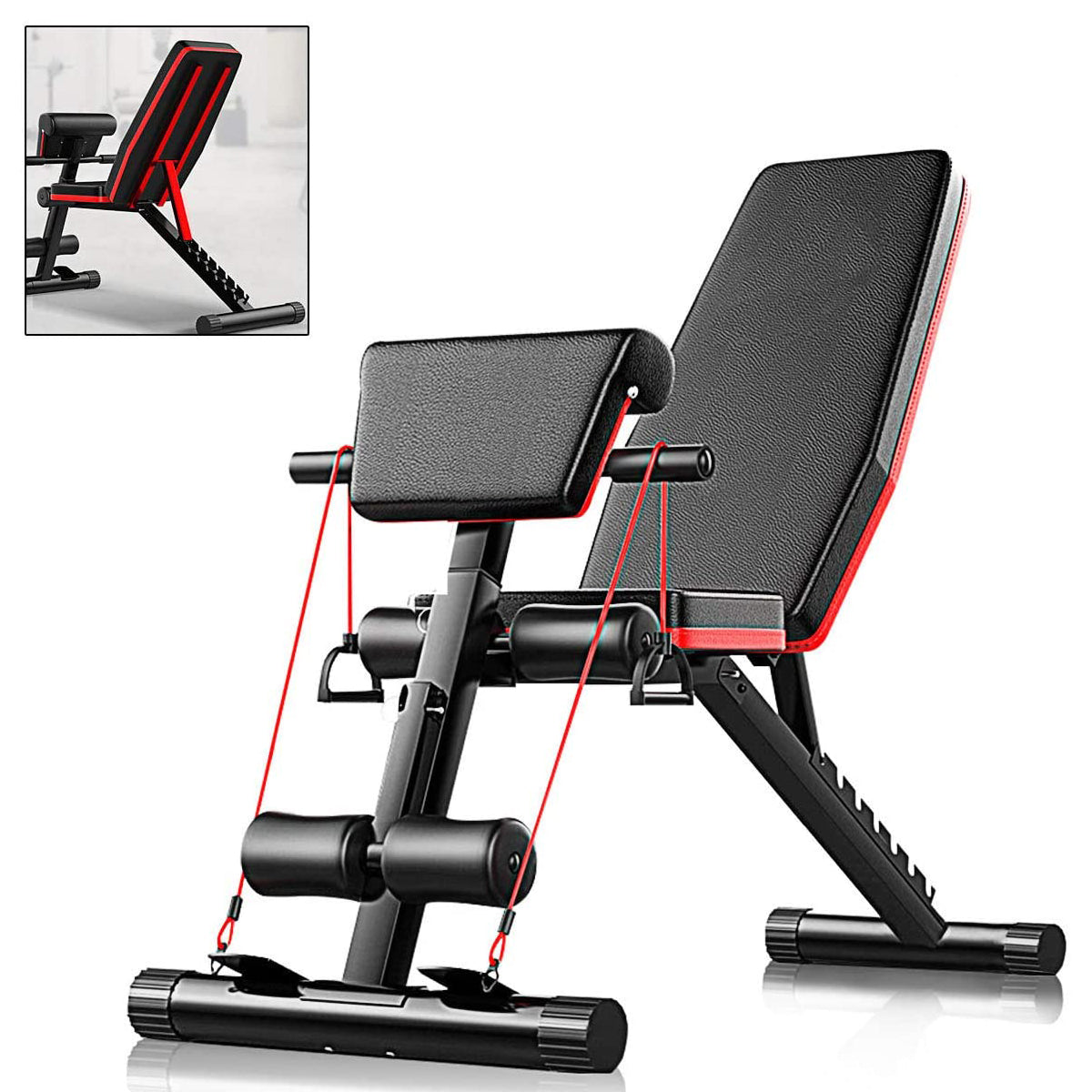 Adjustable Weight Bench Incline Decline Foldable Workout Gym Equipment Home