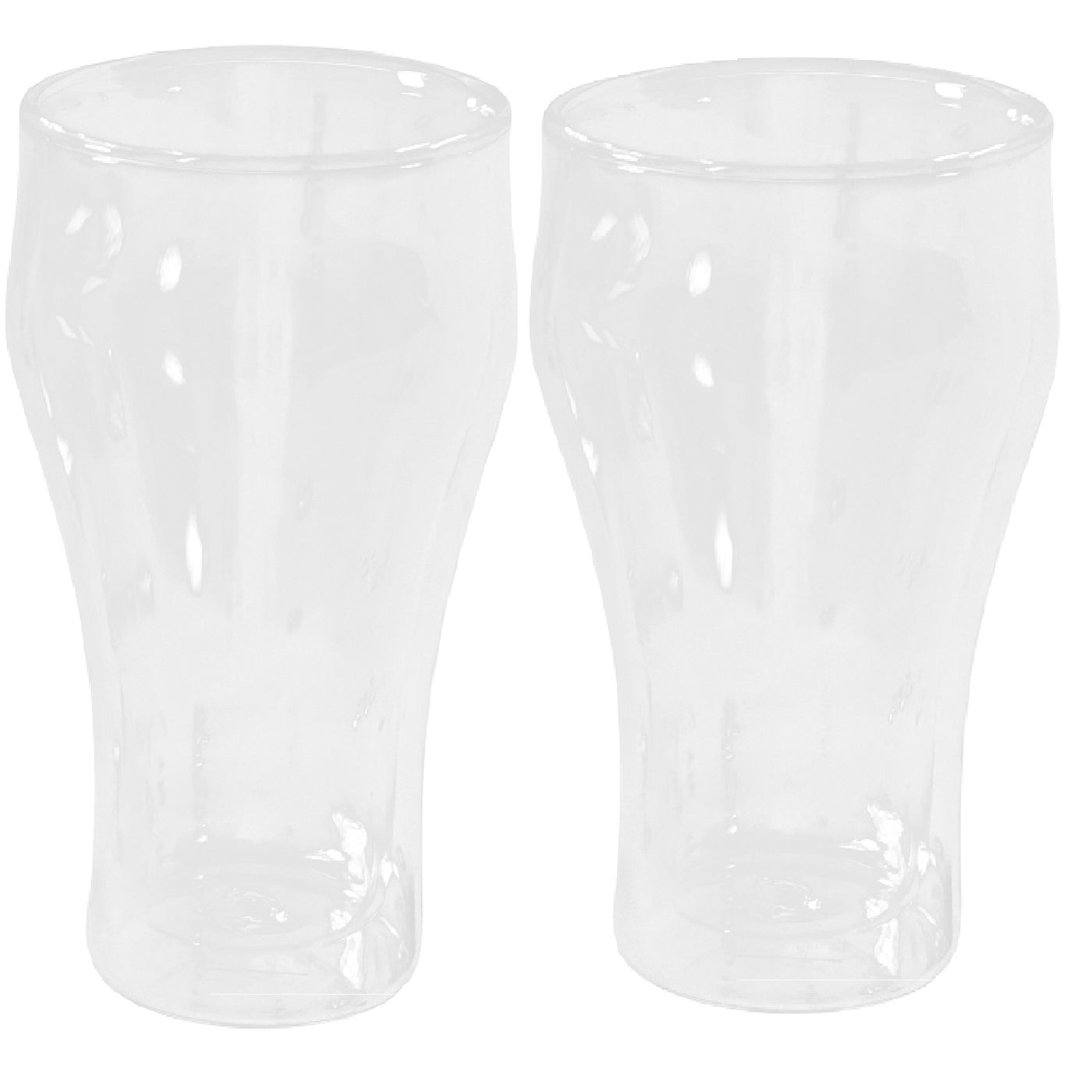 Set of 2 Clear Highball Drinking Glasses Kitchen Glassware Perfect for Party and Gifts for Men and Women