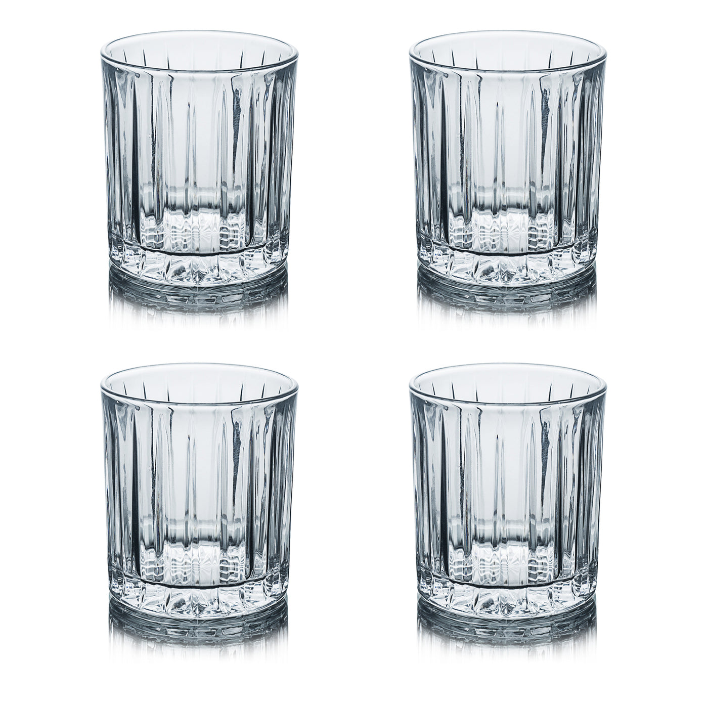 Whiskey Tumbler Cups Crystal Drinking Glasses for Wine Beer Lead Free Set of 4