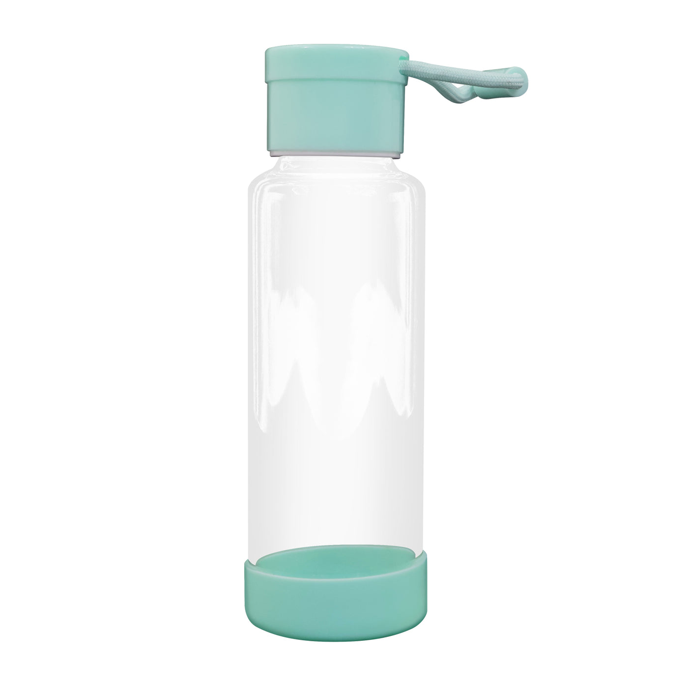 Clear Water Bottle 12oz / 350ml Wide Mouth Glass Bottles with Lids for Juicing