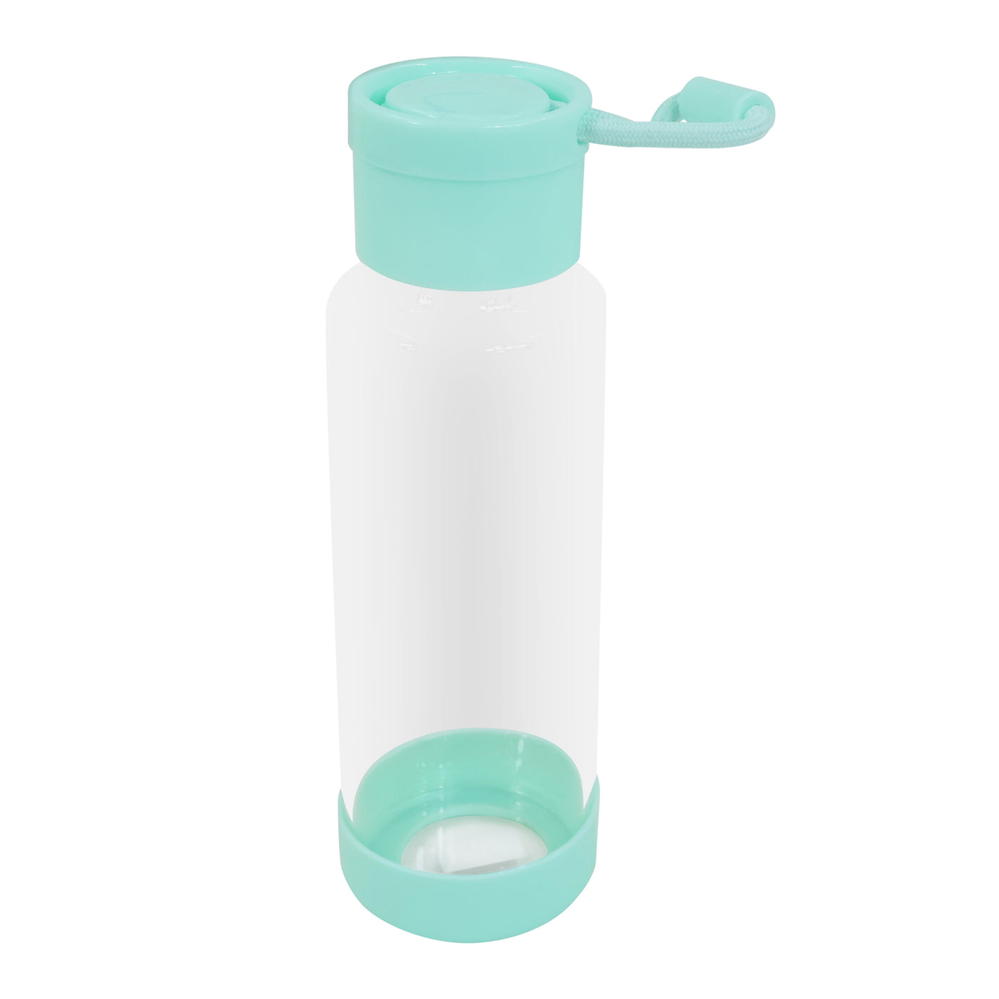 Clear Water Bottle 12oz / 350ml Wide Mouth Glass Bottles with Lids for Juicing