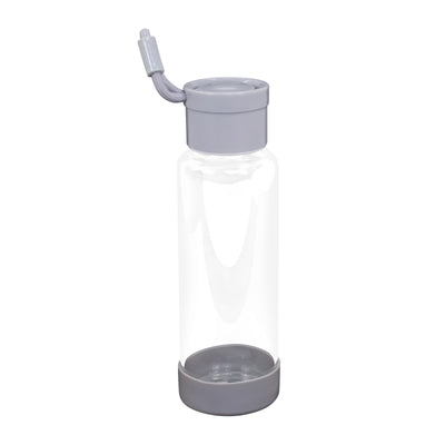 Clear Water Bottle 12oz / 350ml Wide Mouth Glass Bottles with Lids for Juicing