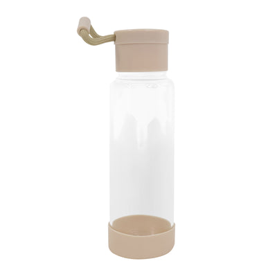 Clear Water Bottle 12oz / 350ml Wide Mouth Glass Bottles with Lids for Juicing