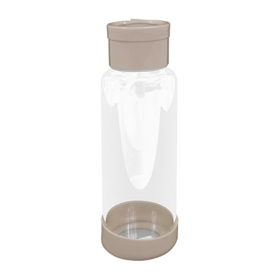 Clear Water Bottle 12oz / 350ml Wide Mouth Glass Bottles with Lids for Juicing