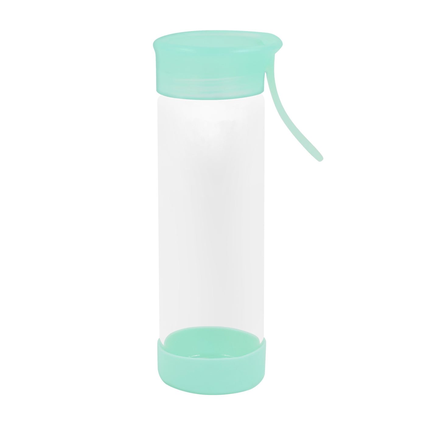 Clear Water Bottle 14oz / 410ml Wide Mouth Glass Bottles with Lids for Juicing