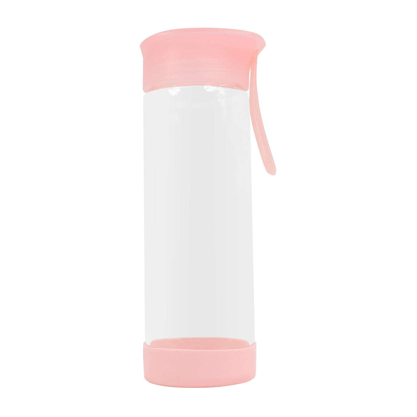 Clear Water Bottle 14oz / 410ml Wide Mouth Glass Bottles with Lids for Juicing