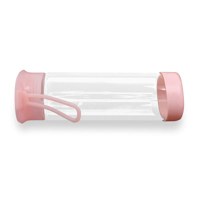 Clear Water Bottle 14oz / 410ml Wide Mouth Glass Bottles with Lids for Juicing