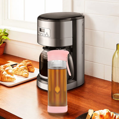 Clear Water Bottle 14oz / 410ml Wide Mouth Glass Bottles with Lids for Juicing