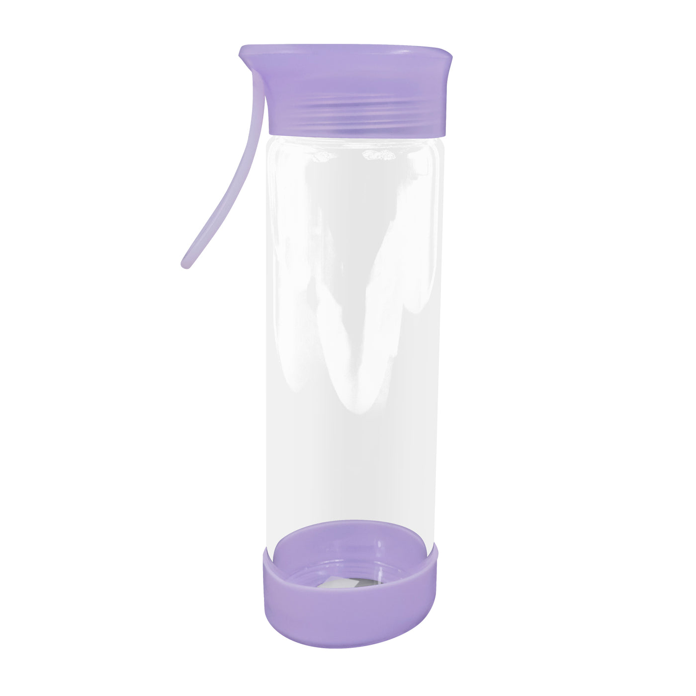 Clear Water Bottle 14oz / 410ml Wide Mouth Glass Bottles with Lids for Juicing