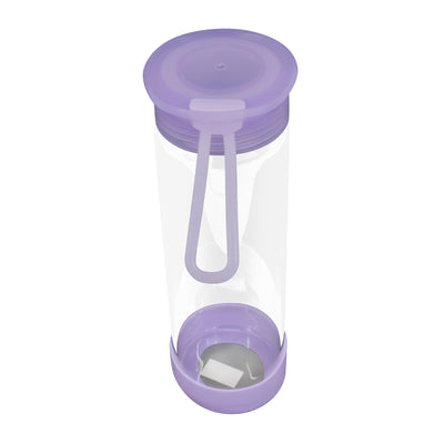 Clear Water Bottle 14oz / 410ml Wide Mouth Glass Bottles with Lids for Juicing