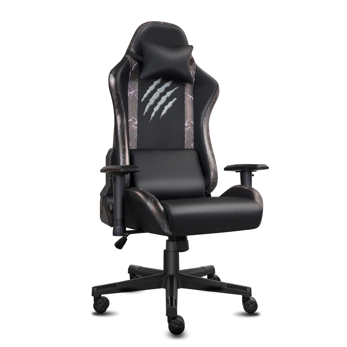 Gaming Racing Chair with Dragon Totem Ergonomic Swivel Recliner Computer Chair