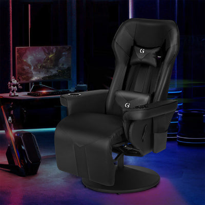 Video Gaming Chair Ergonomic High Back Racing Chair with Footrest Lumbar Support