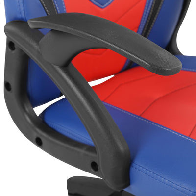 Kids Teens Computer Gaming Chair with Footrest Adjustable Recliner Swivel Chair