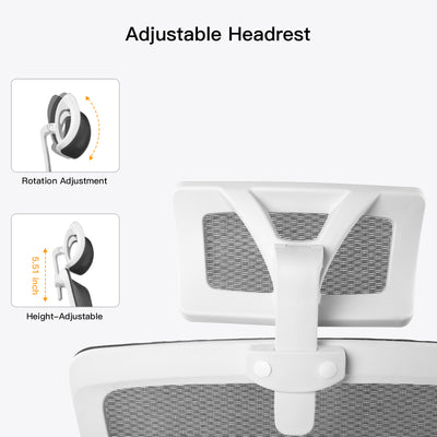 Ergonomic Home Office Breathable Mesh Chair Flip-up Armrest Computer Task Chair