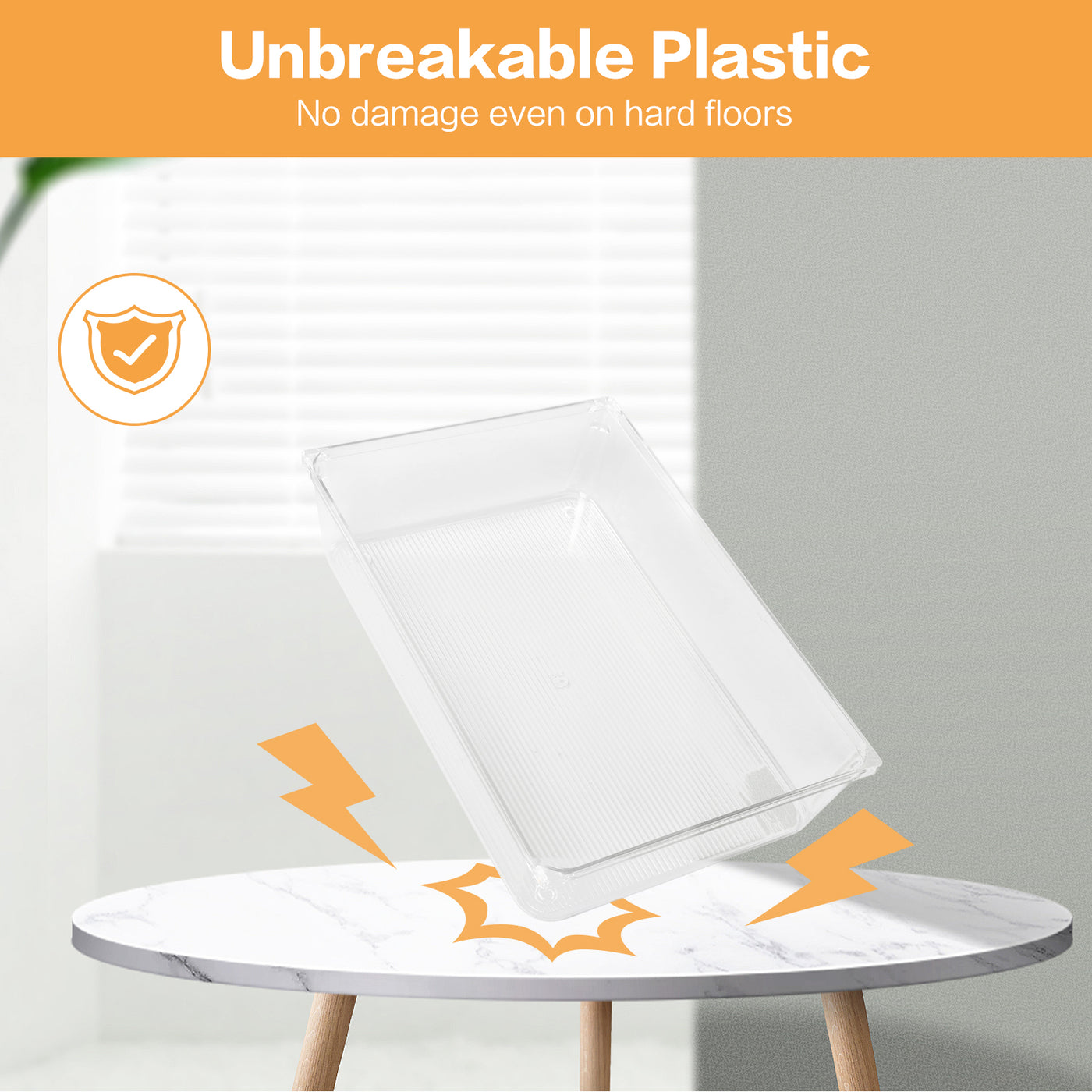 16PCS Desk Drawer Storage Box Organizer Set 5 Sizes Versatile Dividers for Makeup, Jewelries, Kitchen Utensils, Gadgets, Office