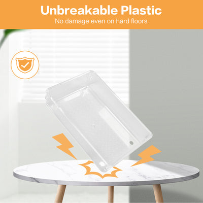 16PCS Desk Drawer Storage Box Organizer Set 5 Sizes Versatile Dividers for Makeup, Jewelries, Kitchen Utensils, Gadgets, Office