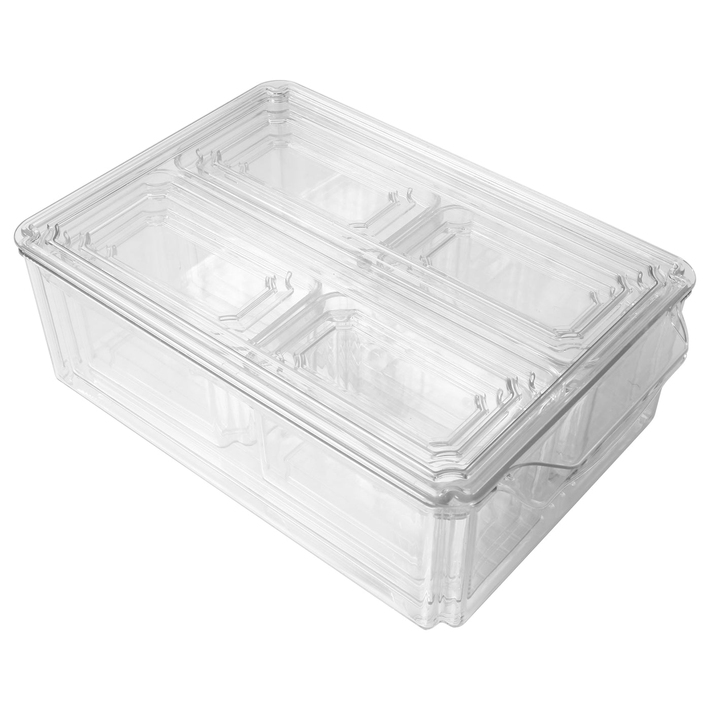 7 PCS Refrigerator Organizer Bins Food Containers with Various Size Storage Bins
