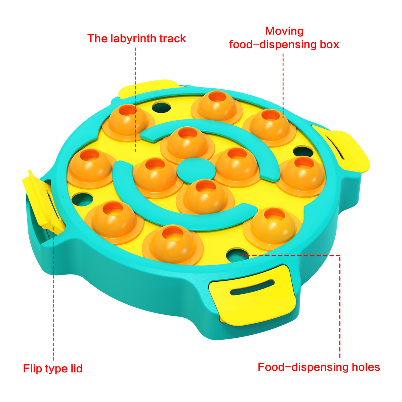 Dog Puzzle Toys Cat Pet Slow Feeder Bowl for IQ Training & Mental Enrichment