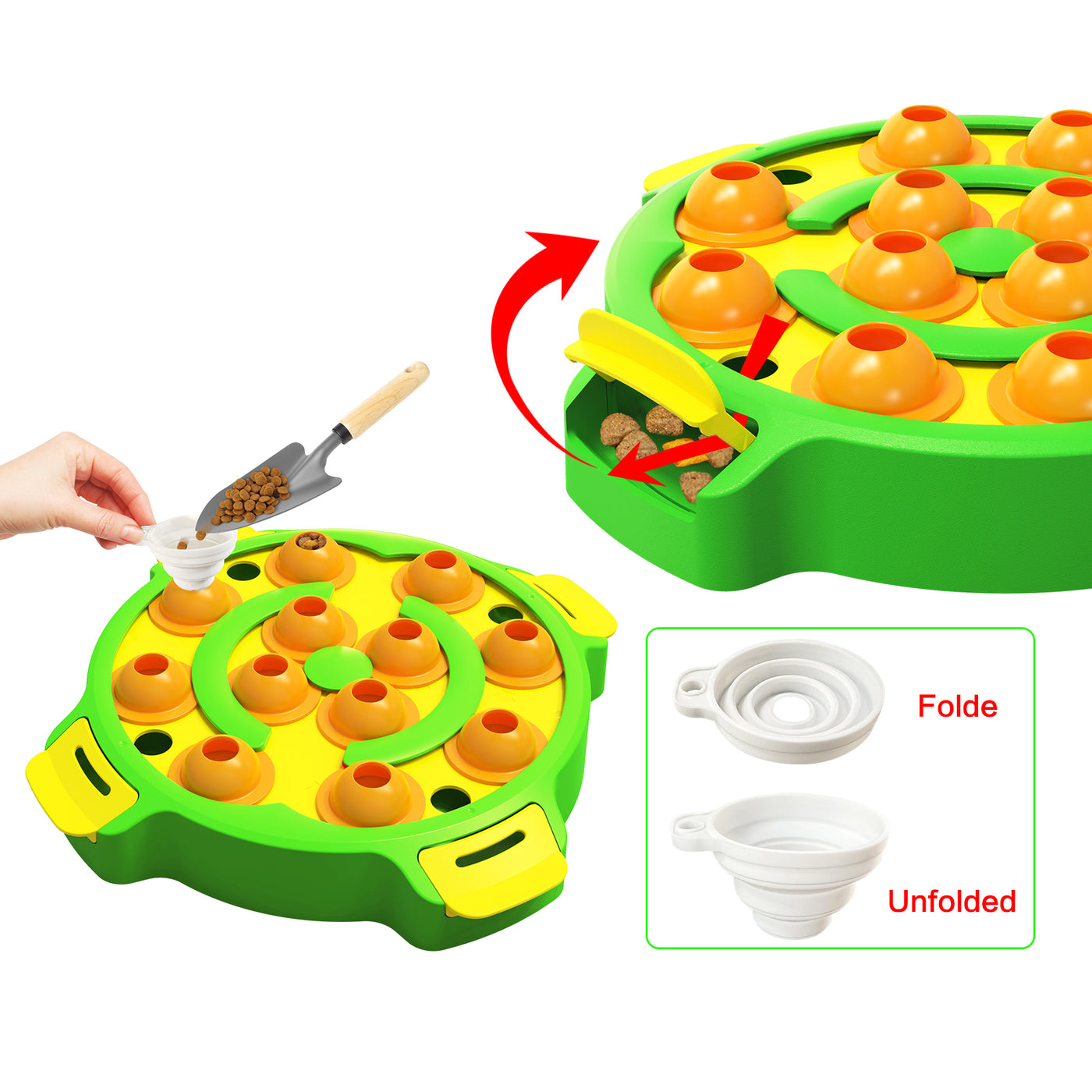 Dog Puzzle Toys Cat Pet Slow Feeder Bowl for IQ Training & Mental Enrichment