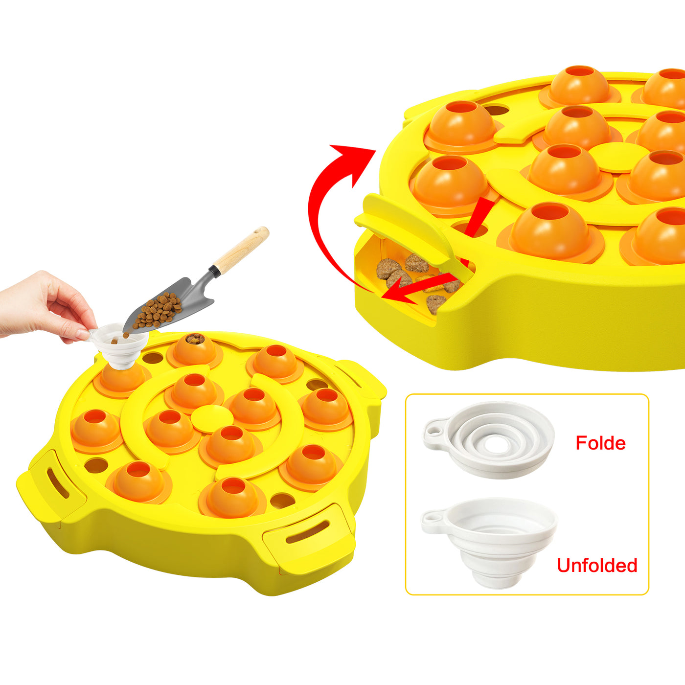 Dog Puzzle Toys Cat Pet Slow Feeder Bowl for IQ Training & Mental Enrichment