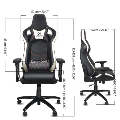 Gaming Chair Racing Ergonomic Recliner Office Computer Desk Seat Swivel Headrest