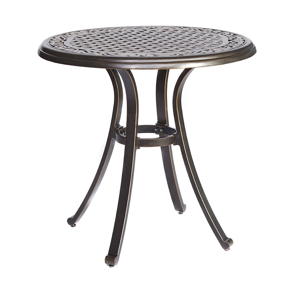 Bistro Table, Round Indoor and Outdoor Patio Dining Table 28" Dia x 28.6" Height