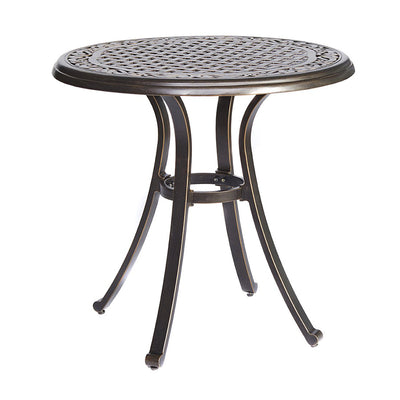 Bistro Table, Round Indoor and Outdoor Patio Dining Table 28" Dia x 28.6" Height