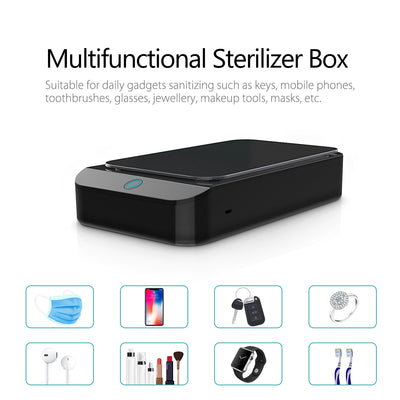 UV Light Sterilizer Box Cell Phone Sanitizer Multifunction Disinfection Case