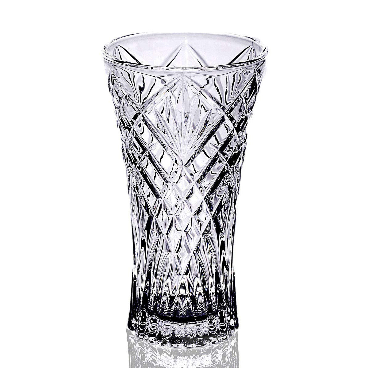 Glass Flower Vases Tall Decorative Centerpiece Clear Crystal Vase Lead Free