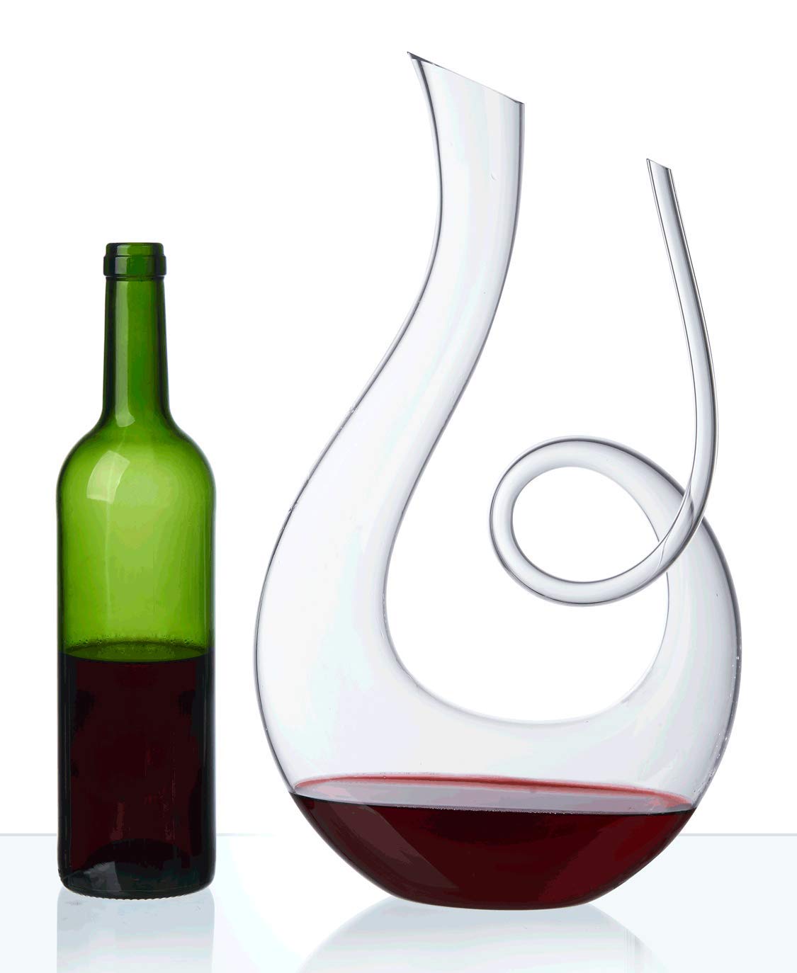 Red Wine Decanter Crystal Glass Carafe Aerator for Liquor Beverage 50oz/ 1500ml