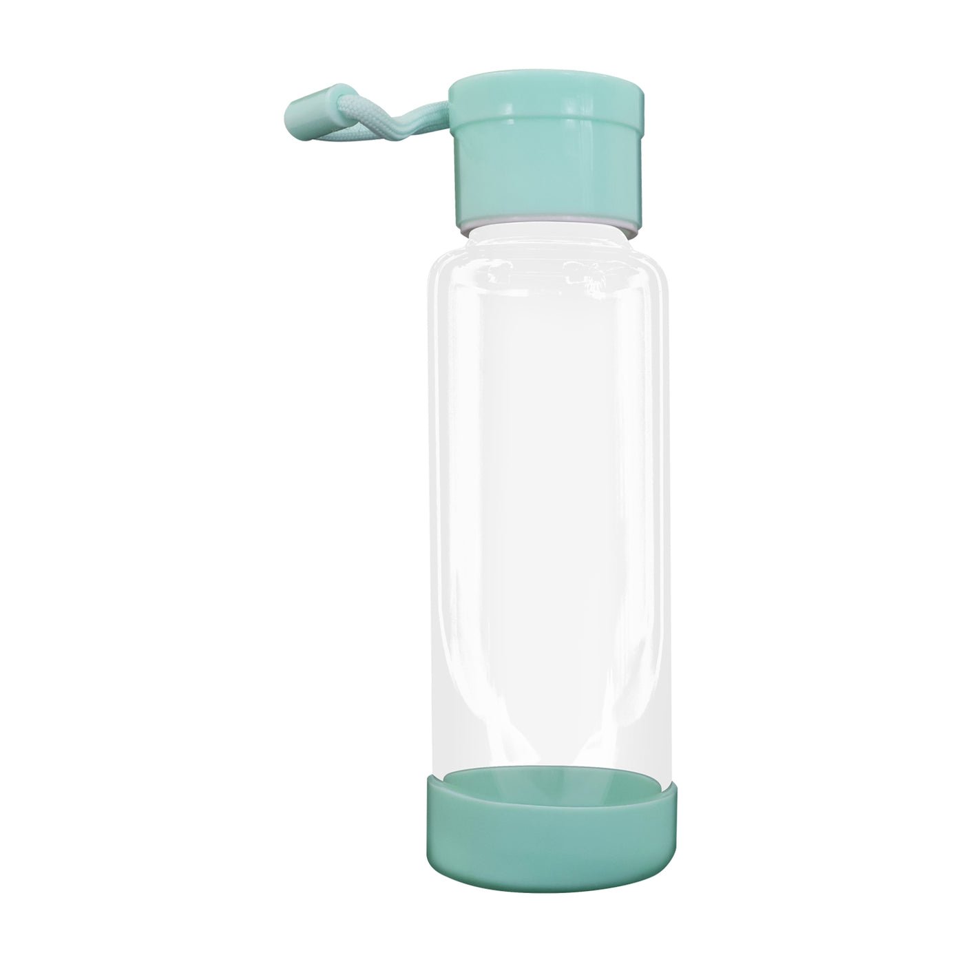 Clear Water Bottle 12oz / 350ml Wide Mouth Glass Bottles with Lids for Juicing