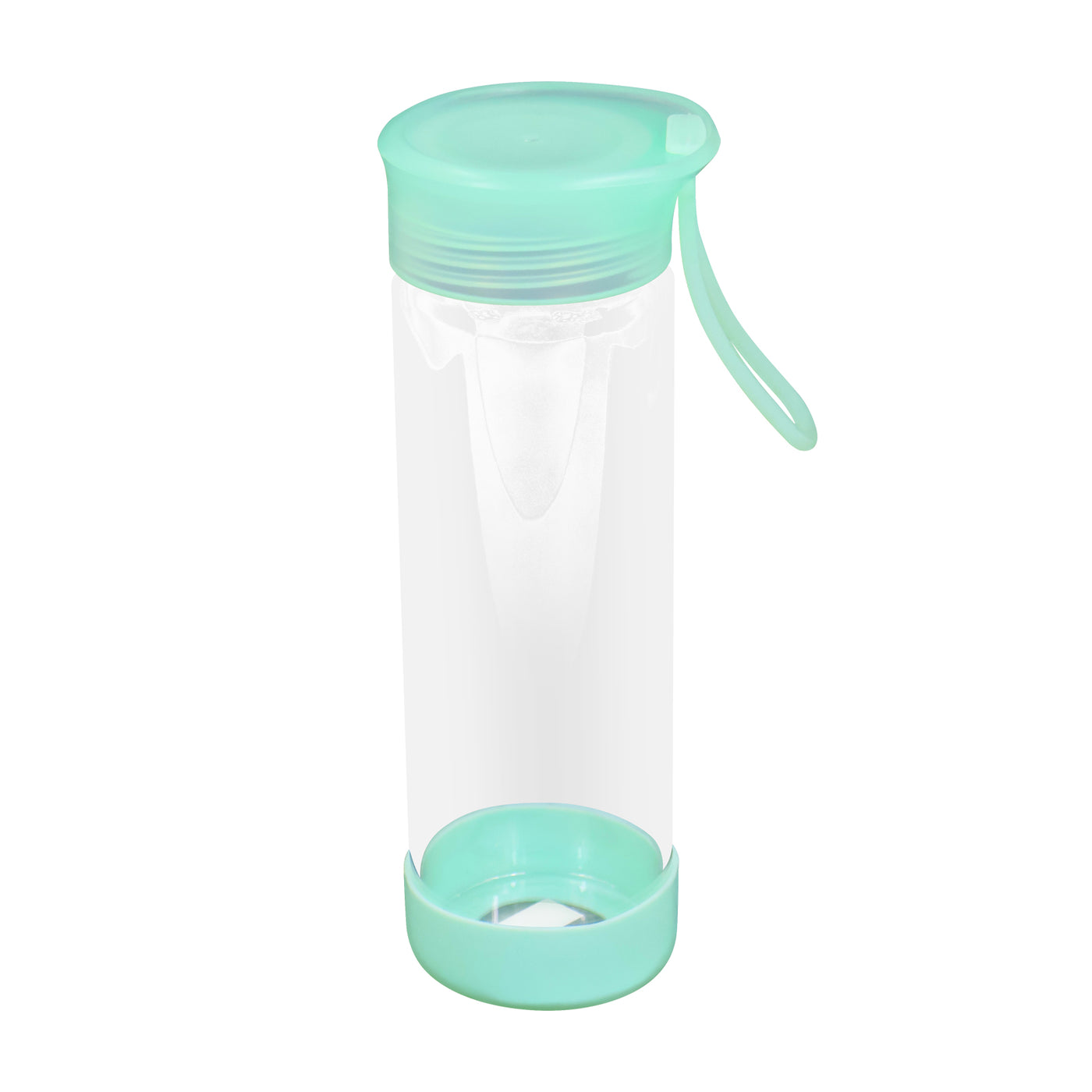 Clear Water Bottle 14oz / 410ml Wide Mouth Glass Bottles with Lids for Juicing
