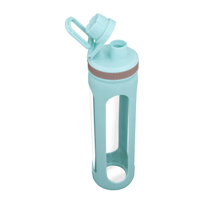 20oz Water Bottles with Water Jug Lid Handle Reusable Fitness Sports Bottle Cyan
