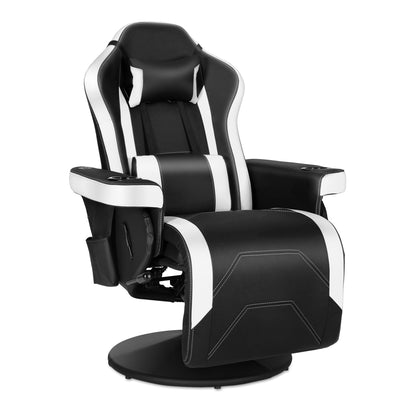 Ergonomic Gaming Chair Bluetooth Speakers Footrest Office Massage Swivel Chair