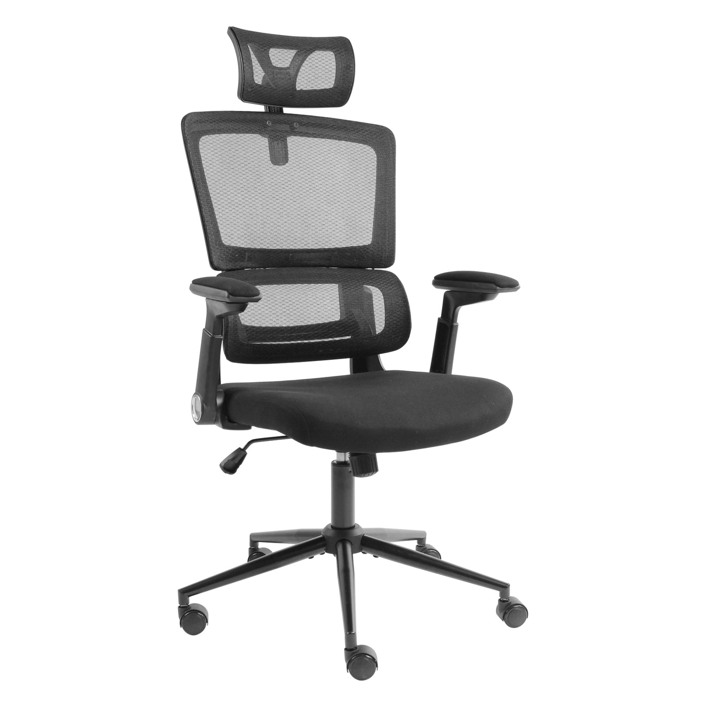 Ergonomic Home Office Breathable Mesh Chair Flip-up Armrest Computer Task Chair