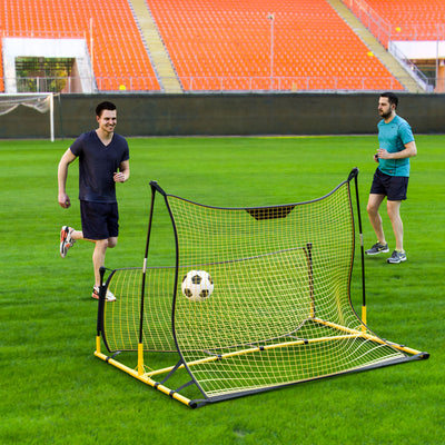 Portable Soccer Goal Trainer 2 in 1 Soccer Rebounder Net
