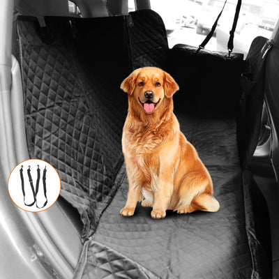 Dog Seat Cover for Car Back Seat Waterproof Oxford Cotton Hammock SUV Seatbelt