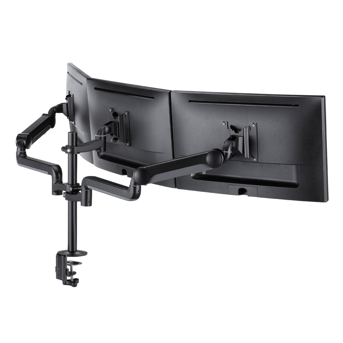 Swivel Triple Monitor Arm with Adjustable Gas Spring Monitor Desk Mount Stand