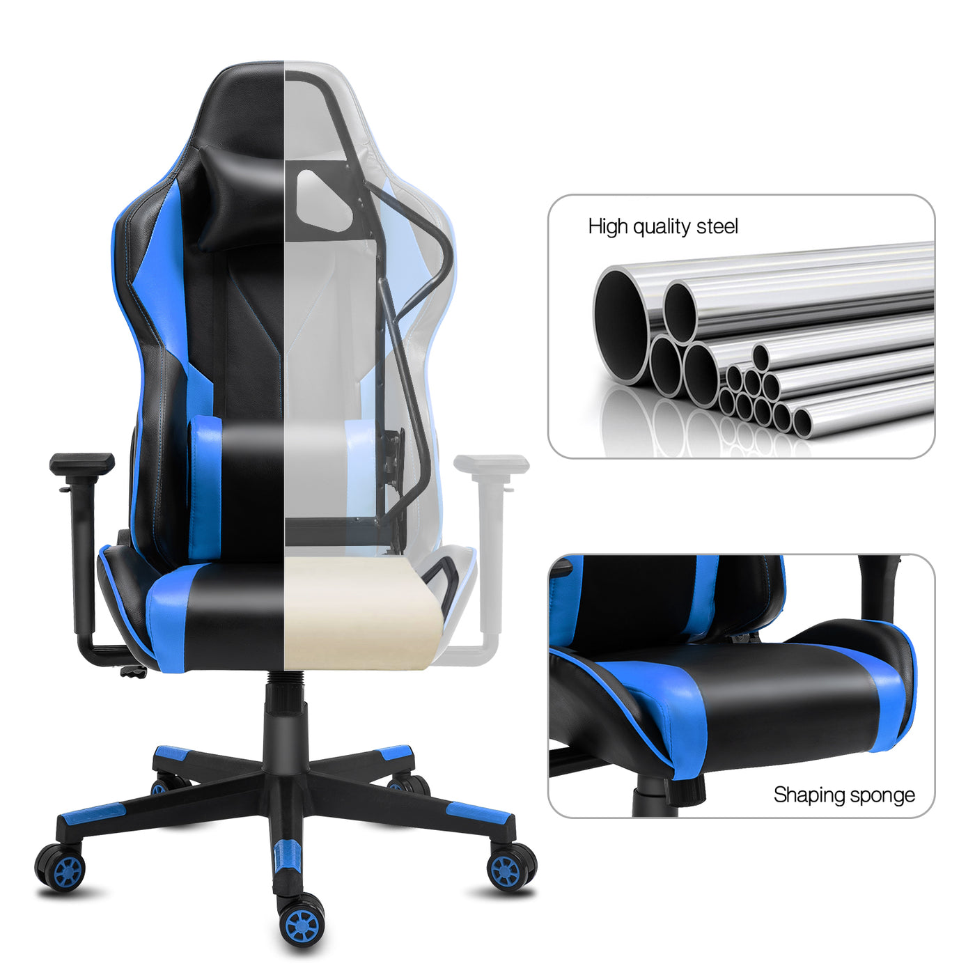 Racing Gaming Chairs Ergonomic Office Computer High Back Chairs Swivel Recliner