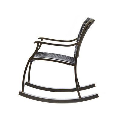 Rattan Rocker Chair, Weather Resistant Rocking Armchair, Outdoor Patio Chair